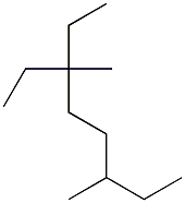 Octane, 3-ethyl-3,6-dimethyl- Struktur