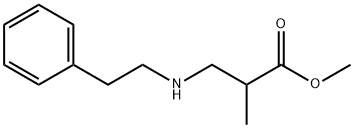 methyl 2-methyl-3-[(2-phenylethyl)amino]propanoate Struktur