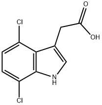 4,7-Dichloroindole-3-acetic Acid Struktur