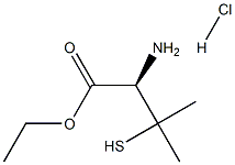 Valine, 3-mercapto-, ethyl ester, hydrochloride Struktur