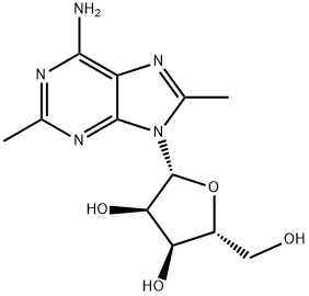 2,8-Dimethyladenosine Struktur