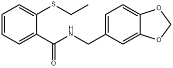 N-(1,3-benzodioxol-5-ylmethyl)-2-ethylsulfanylbenzamide Struktur