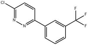 3-Chloro-6-(3-trifluoromethyl-phenyl)-pyridazine Struktur