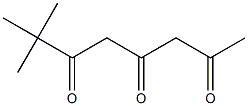 2,4,6-Octanetrione, 7,7-dimethyl- Struktur