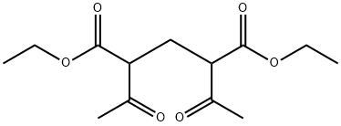 Pentanedioic acid, 2,4-diacetyl-, diethyl ester Struktur