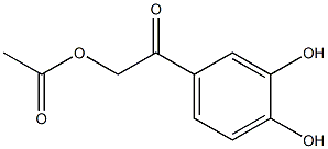 Ethanone, 2-(acetyloxy)-1-(3,4-dihydroxyphenyl)- Struktur