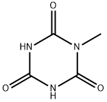 1,3,5-Triazine-2,4,6(1H,3H,5H)-trione, 1-methyl- Struktur