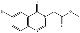 methyl 2-(6-bromo-4-oxoquinazolin-3(4H)-yl)acetate Struktur