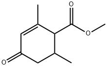 Methyl 2,6-dimethyl-4-oxocyclohex-2-enecarboxylate Struktur