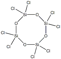 Cyclotetrasiloxane, octachloro- Struktur