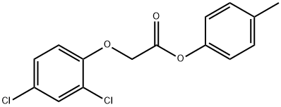 Acetic acid, (2,4-dichlorophenoxy)-, 4-methylphenyl ester Struktur