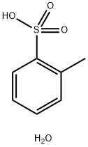 Benzenesulfonic acid, 2-methyl-, dihydrate Struktur