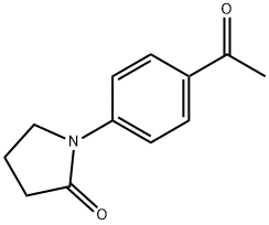 2-Pyrrolidinone, 1-(4-acetylphenyl)- Struktur