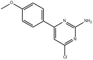 4-chloro-6-(4-methoxyphenyl)pyrimidin-2-amine Struktur