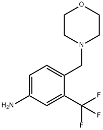 4-(morpholinomethyl)-3-(trifluoromethyl)aniline Struktur