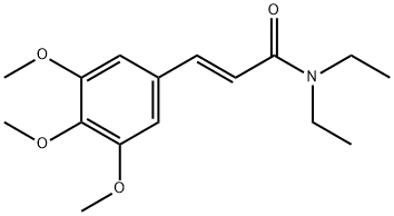 (E)-3,4,5-Trimethoxycinnamoyldiethylamide Struktur