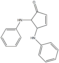 2-Cyclopenten-1-one, 4,5-bis(phenylamino)- Struktur