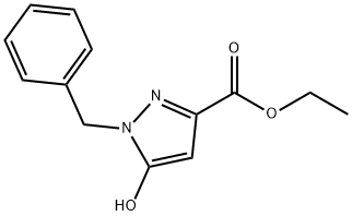 1-BENZYL-5-HYDROXY-1H-PYRAZOLE-3-CARBOXYLIC ACID ETHYL ESTER Struktur