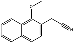 2-(1-methoxynaphthalen-2-yl)acetonitrile Struktur