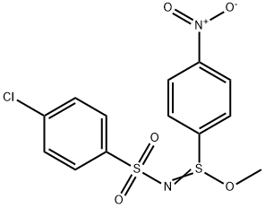 methyl N-[(4-chlorophenyl)sulfonyl]-4-nitrobenzenesulfinimidoate Struktur