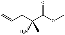 (R)-2-Amino-2-methyl-pent-4-enoic acid methyl ester Struktur