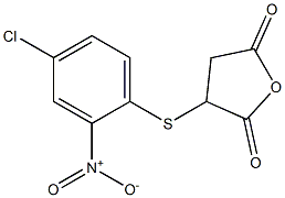 2,5-Furandione, 3-[(4-chloro-2-nitrophenyl)thio]dihydro- Struktur