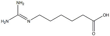 6-(diaminomethylideneamino)hexanoic acid Struktur