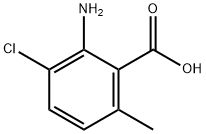 2-Amino-3-chloro-6-methyl-benzoic acid Struktur