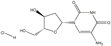 5-Amino-2'-deoxyuridine hydrochloride Struktur