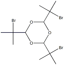 1,3,5-Trioxane,2,4,6-tris(1-bromo-1-methylethyl)- Struktur