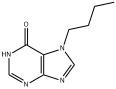 7-Butyl-1,7-dihydro-6H-purin-6-one Struktur