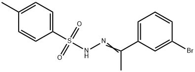 N'-(1-(3-bromophenyl)ethylidene)-4-methylbenzenesulfonohydrazide Struktur