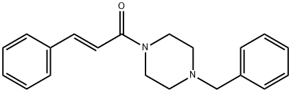 1-benzyl-4-cinnamoylpiperazine Struktur