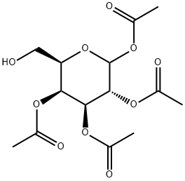 1,2,3,4-Tetra-O-acetyl-D-galactopyranose Struktur