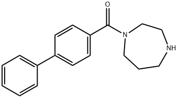 1-{[1,1-biphenyl]-4-carbonyl}-1,4-diazepane Struktur