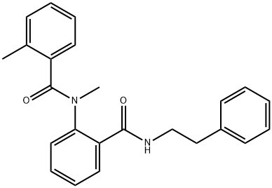 N,2-dimethyl-N-(2-{[(2-phenylethyl)amino]carbonyl}phenyl)benzamide Struktur