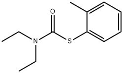 Carbamothioic acid, diethyl-, S-(2-methylphenyl) ester Struktur