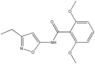 Benzamide, N-(3-ethyl-5-isoxazolyl)-2,6-dimethoxy- Struktur