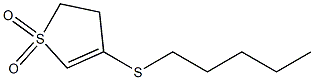 Thiophene, 2,3-dihydro-4-(pentylthio)-, 1,1-dioxide Struktur