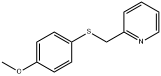 2-(((4-methoxyphenyl)thio)methyl)pyridine Struktur