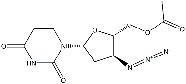 Uridine,3'-azido-2',3'-dideoxy-, 5'-acetate (9CI)