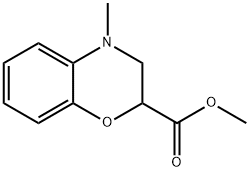 3,4-Dihydro-4-methyl-2H-1,4-benzoxazin-2-carbonsaeuremethylester Struktur