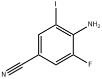 4-Amino-3-fluoro-5-iodo-benzonitrile Struktur