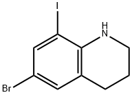 6-bromo-8-iodo-1,2,3,4-tetrahydroquinoline Struktur