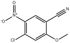 4-Chloro-2-methoxy-5-nitro-benzonitrile Struktur