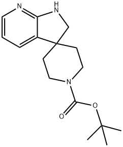 Tert-Butyl 1',2'-Dihydrospiro[Piperidine-4,3'-Pyrrolo[2,3-B]Pyridine]-1-Carboxylate Struktur