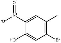 5-Bromo-4-methyl-2-nitro-phenol Struktur