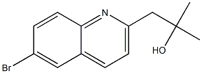 1-(6-bromoquinolin-2-yl)-2-methylpropan-2-ol Struktur