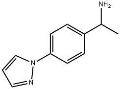 1-(4-(1H-pyrazol-1-yl)phenyl)ethanamine Struktur