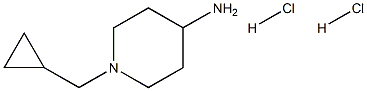 1-(Cyclopropylmethyl)piperidin-4-amine dihydrochloride Struktur